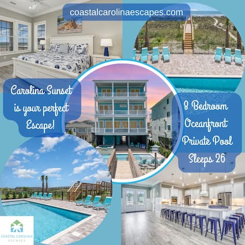 Carolina Sunset New Oceanfront + Pool