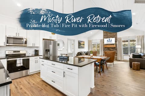 Misty River Retreat | Private Hot Tub | Fire Pit