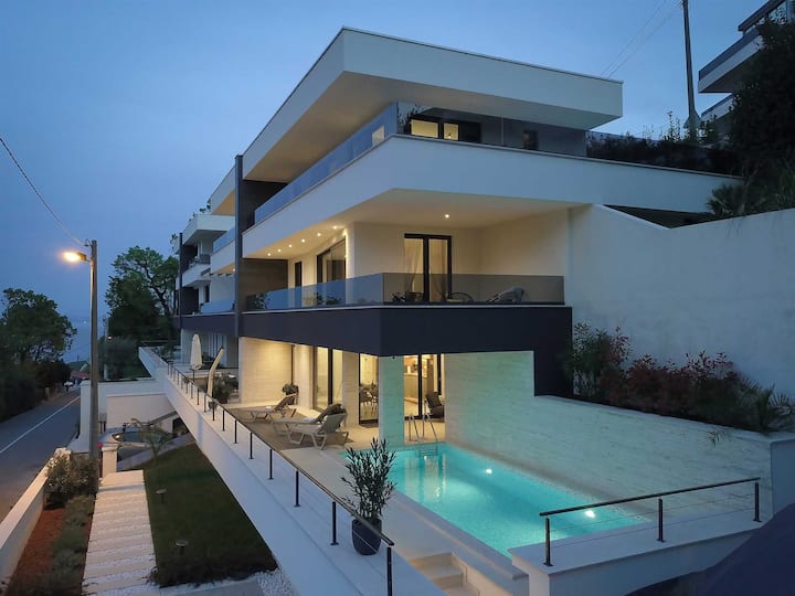 Amazing Modern Villa Just Above Icici Marina - Mošćenička Draga