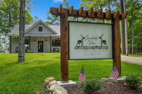 Modern Egg Harbor Home | Dog-Friendly + Fire Pit