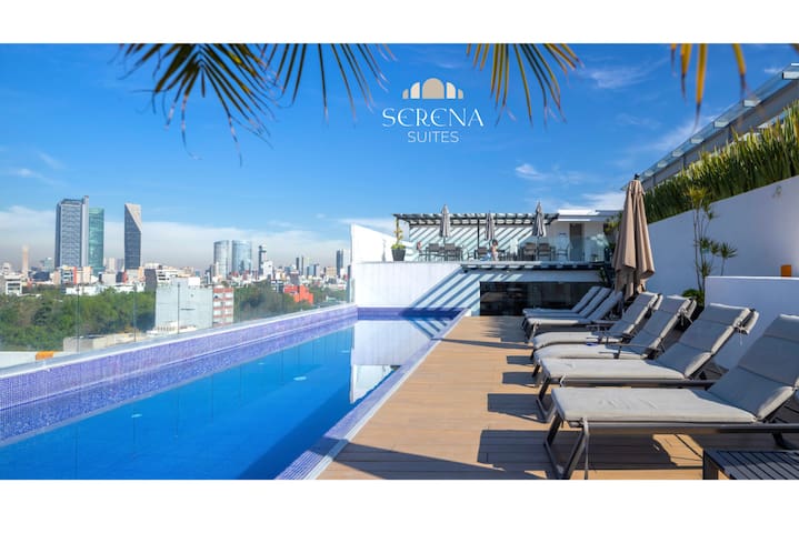 Lovely 3BR in Central Condesa w AC & Rooftop Pool gallery image 2