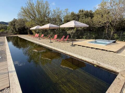 Cottage with 25 m pool and spa