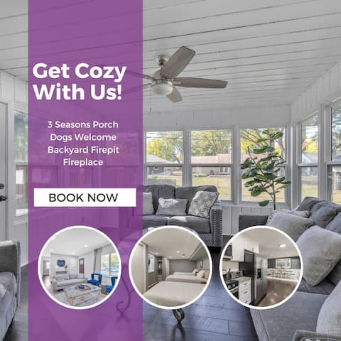 Magnificent 3 Seasons Porch l 5 Mins Airport & MOA