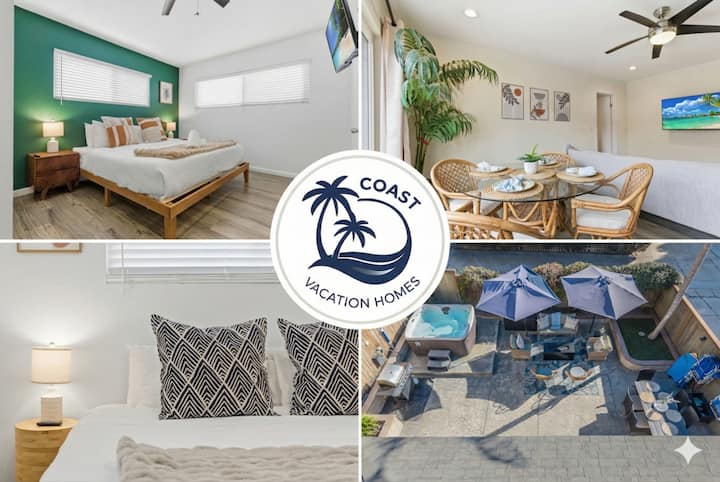 4br| Spa, Fence Yard, Steps2beach, Fire Pit - San Diego, CA
