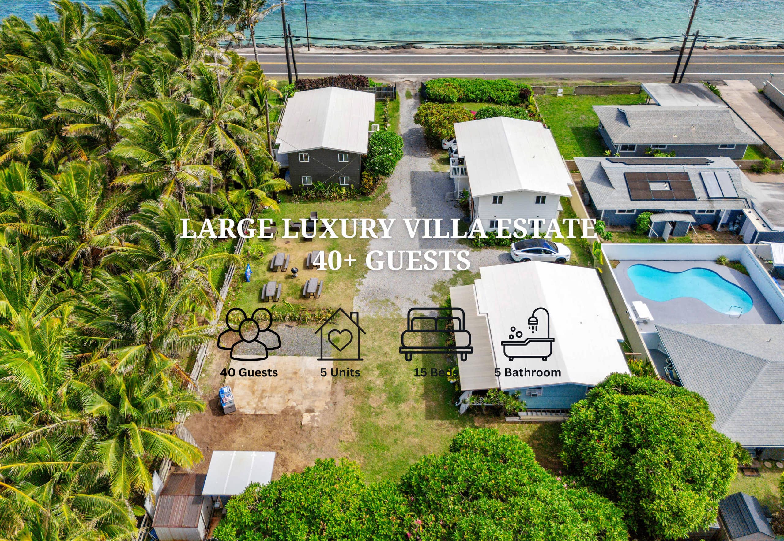 Home in Hauula · ★5.0 · 15 bedrooms · 26 beds · 5 private baths - Image 1