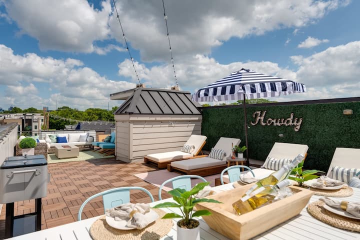 The Harper House | Rooftop + Mins to Broadway! - Houses for Rent