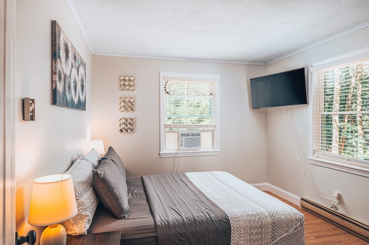 Enjoy a peaceful night's sleep in our inviting bedroom