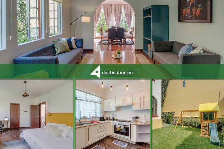 Newly remodeled mansion with 4 rooms and garden