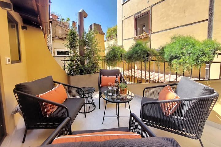 Beautiful Terrace A/C Chic Historic Flat Sonata