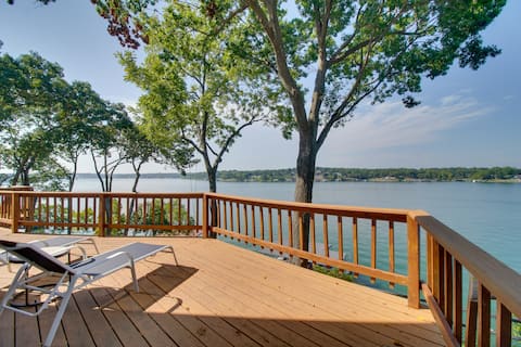 Boat Dock & Patio! Waterfront Hideaway in Grove