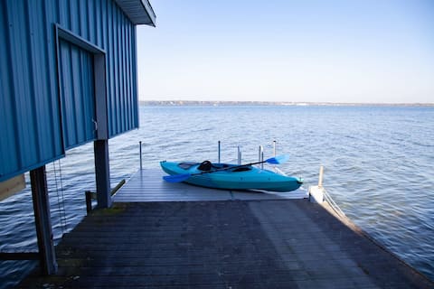 Lakeside Retreat w/ Dock, Fire Pit & Boat Rental