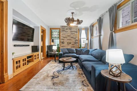 3-Story Historic Home | Steam Shower | 3 King Beds