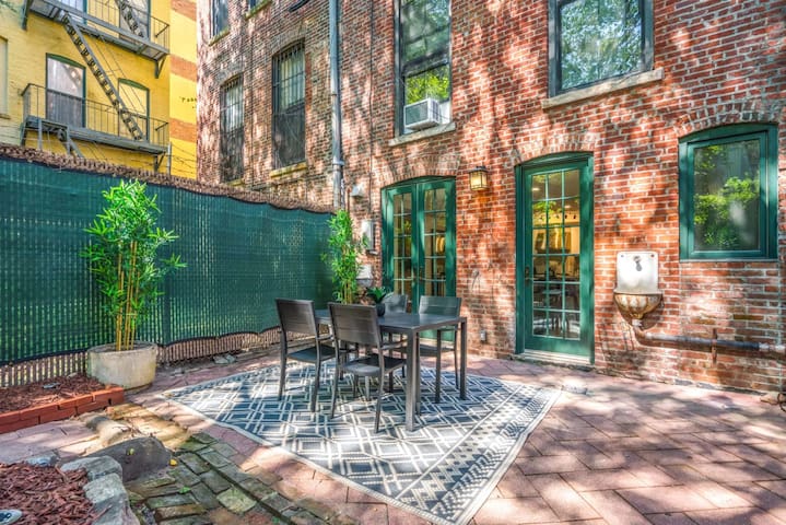 Family Brownstone w/ Private Backyard, Near Subway