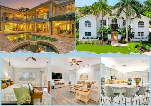 Luxury 6BR Oasis with Beach Access