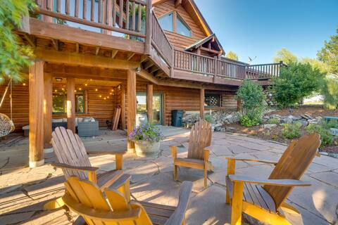 Log Cabin in Parker w/ Pool + Mountain Views!