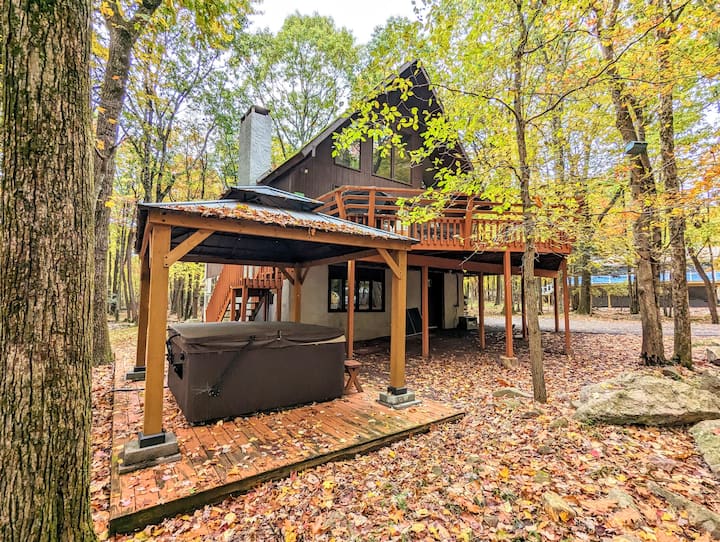 Hot Tub • Sauna • Game Room | Grateful Escape - Lake Harmony, PA