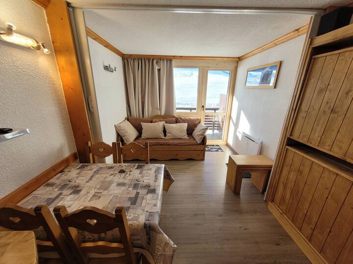 Studio 2 éToiles Skis Aux Pieds - Vue Sur Pistes - Mâcot-la-Plagne