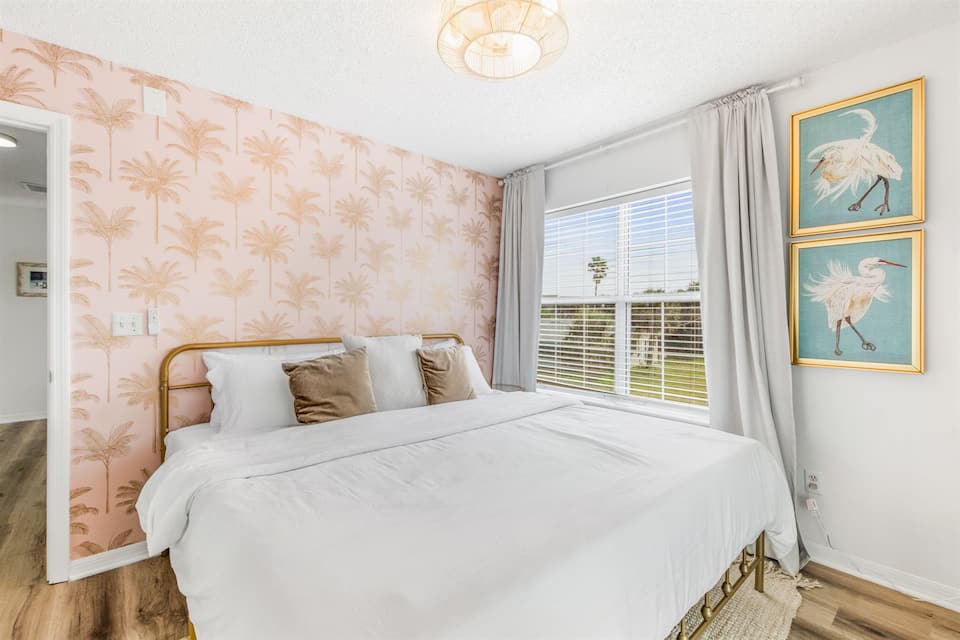 Bedroom Two king bed with sunset views