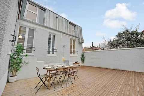 Modern house with AC -3BR-6P- Asnières-sur-Seine