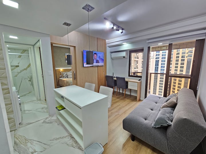 Flat Hotel Reformado Perto Do Metro De Moema - São Paulo