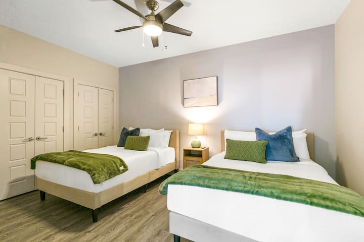 Dva bračna kreveta – idealno za obitelji ili grupe.