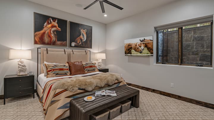 Soveværelse 5, nederste etage - King suite 3 på nederste etage