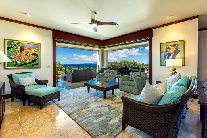 Luxury 3BR Wailea Beach Villa: Ocean Views & A/C gallery image 4