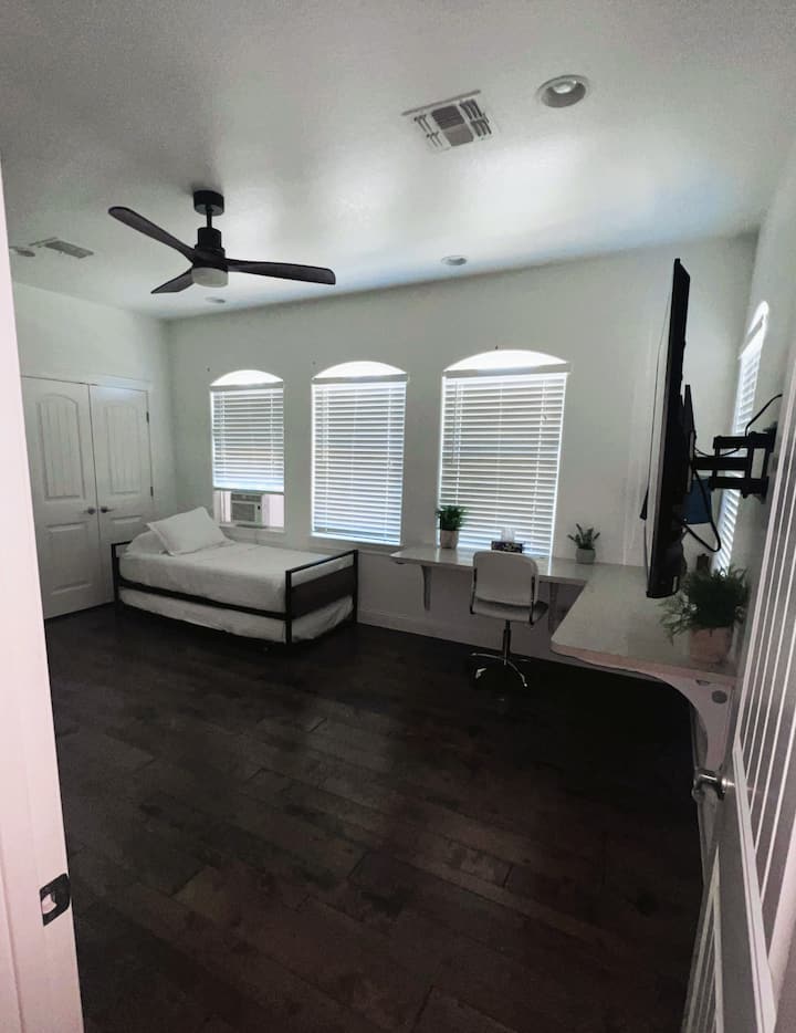 Chambre avec 3 lits jumeaux