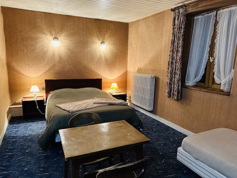 A double bed for one or two people