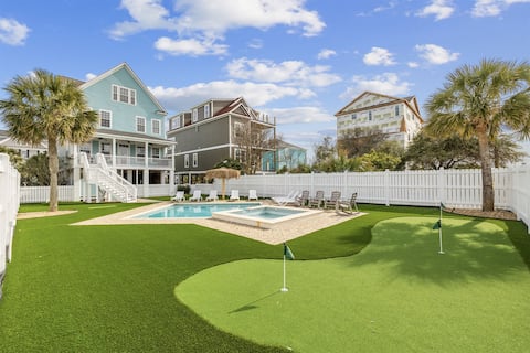 Bumm'Inn Spacious 2nd Row, Pvt Htd Pool, Sleeps 18