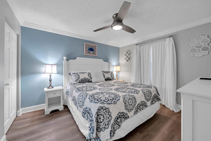 Master bedroom with king bed