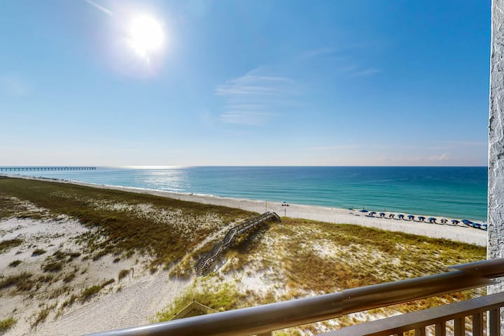 2br Beachfront With Gulf View, Pool, Gym & Balcony - Navarre Beach, FL