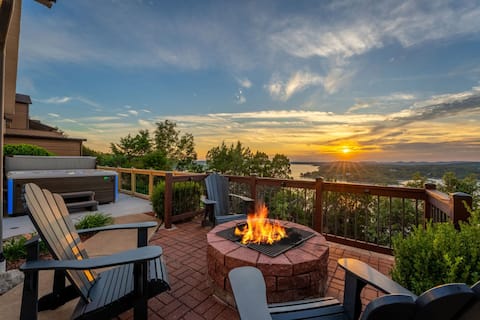 Stunning views! Garage game room! Hot tub!