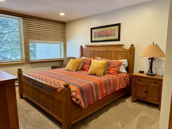 Master bedroom, comfortable king size bed