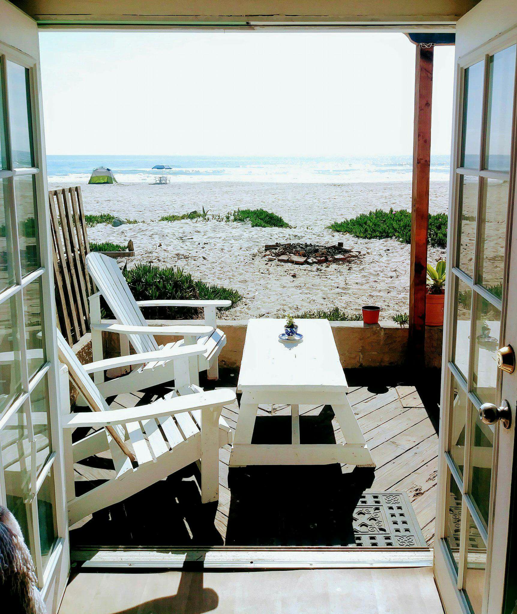 Tiny beach house on the sand in Rosarito. Airbnb