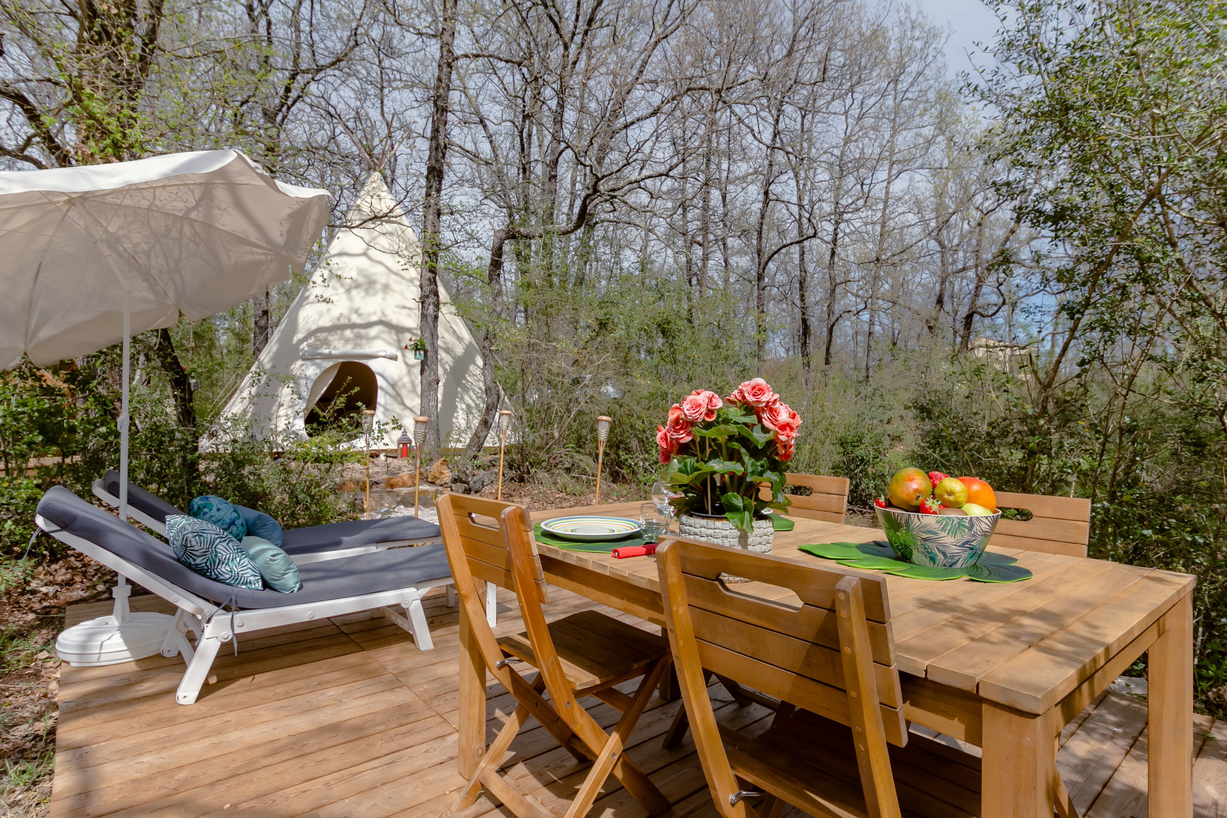 Beautiful luxury TIPI, surrounded by nature.