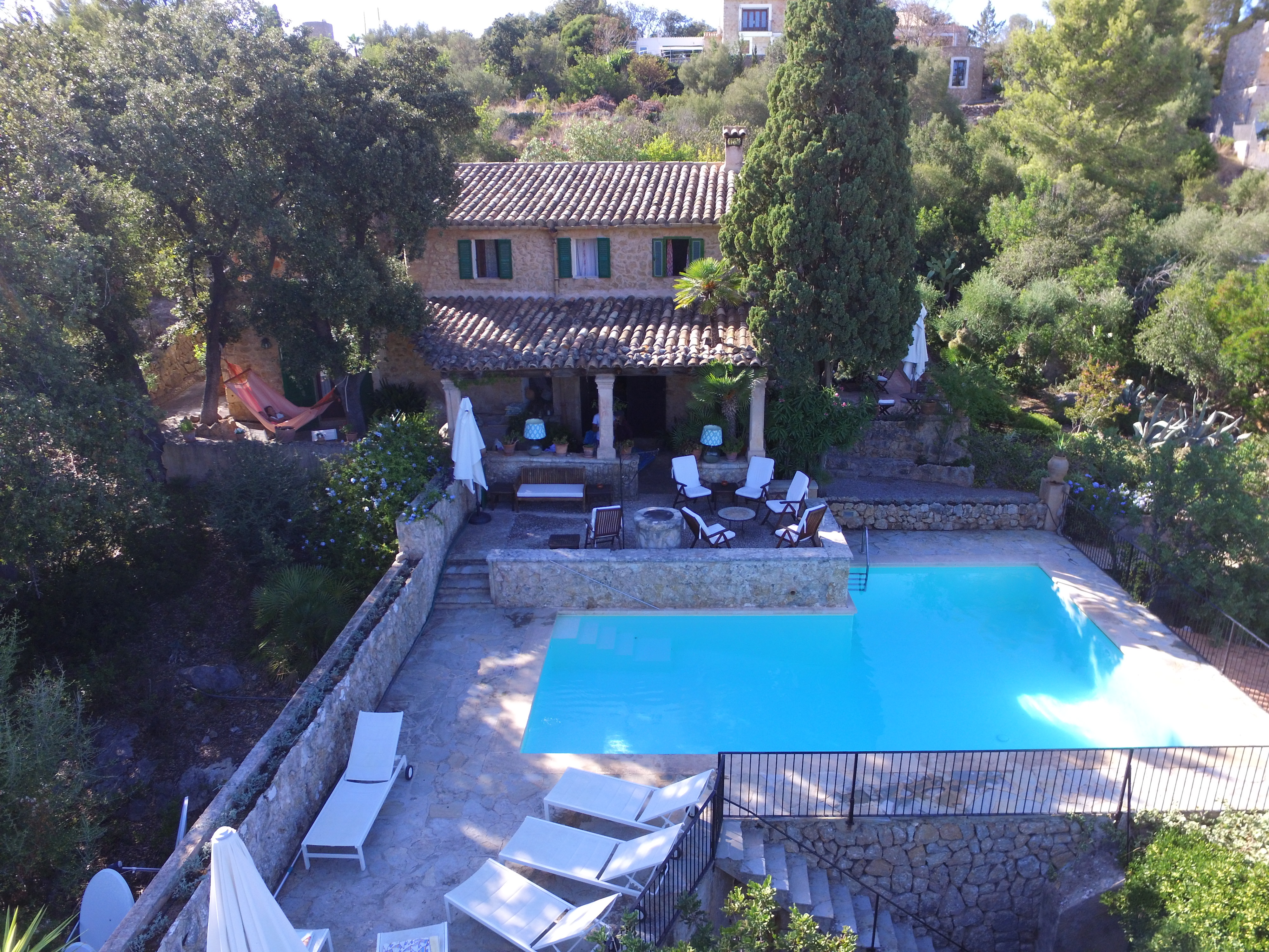House garden pool view walk to town in Pollença, Mallorca