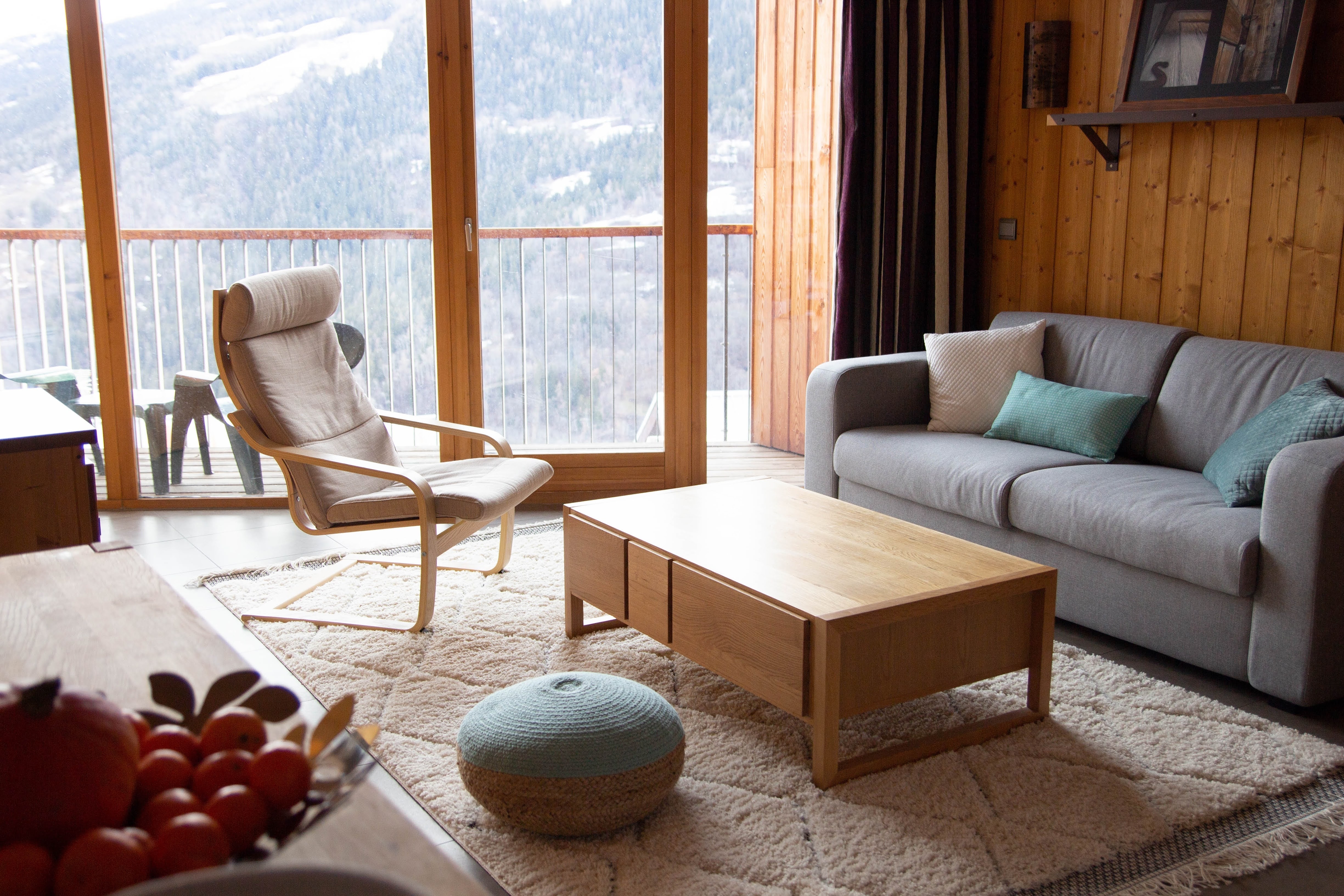 3ch, 70m2 standing overlooking Mt Blanc