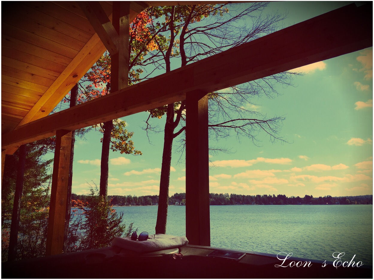 Loon's Echo lakefront w/ JACUZZI, private dock Cabins for Rent in