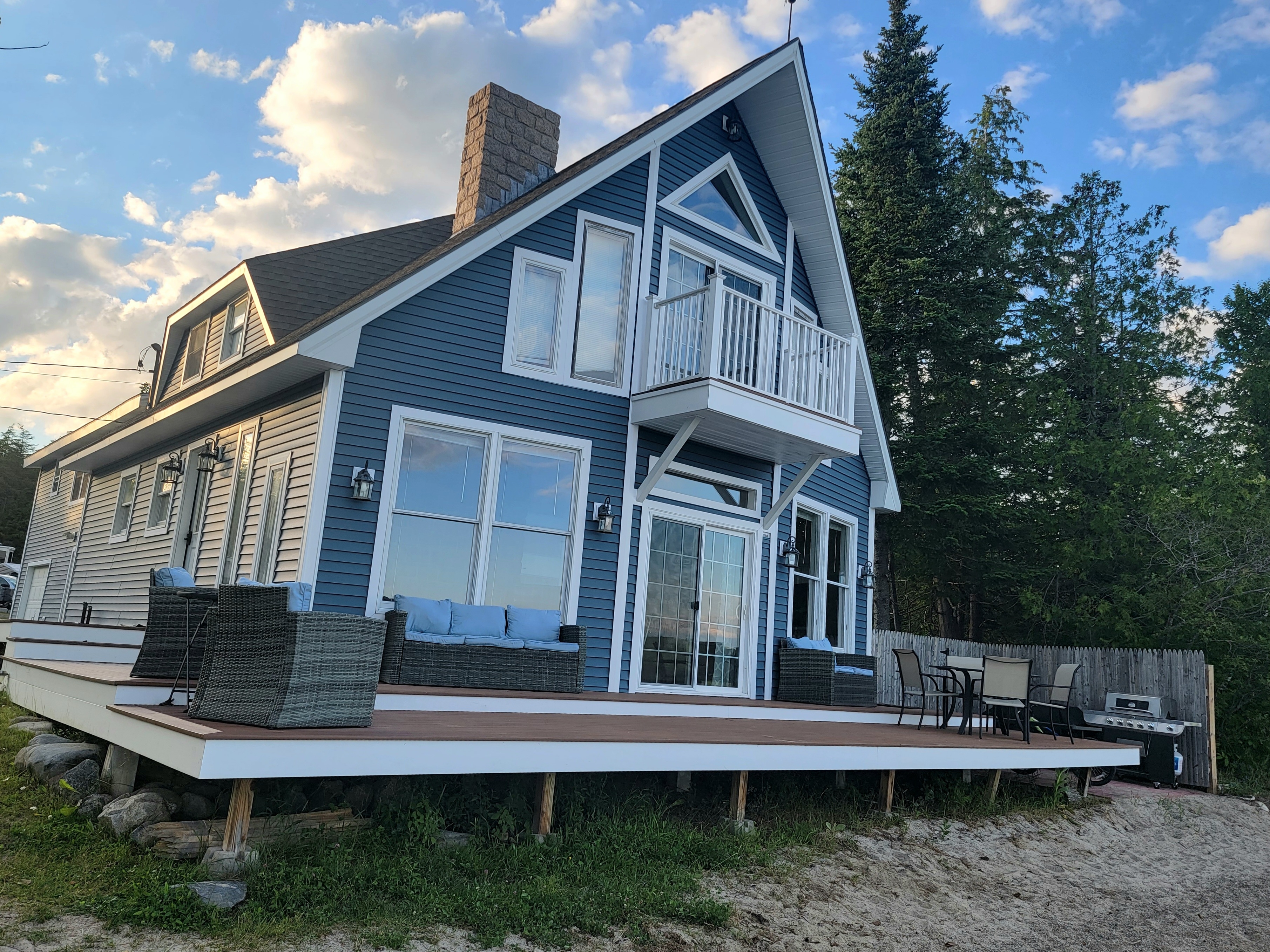 Beachfront Home on Cold Stream Pond