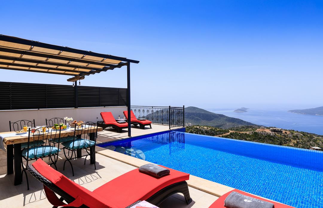 Luxury Villa with sea view. Kaş şehrinde Kiralık Villalar, Antalya