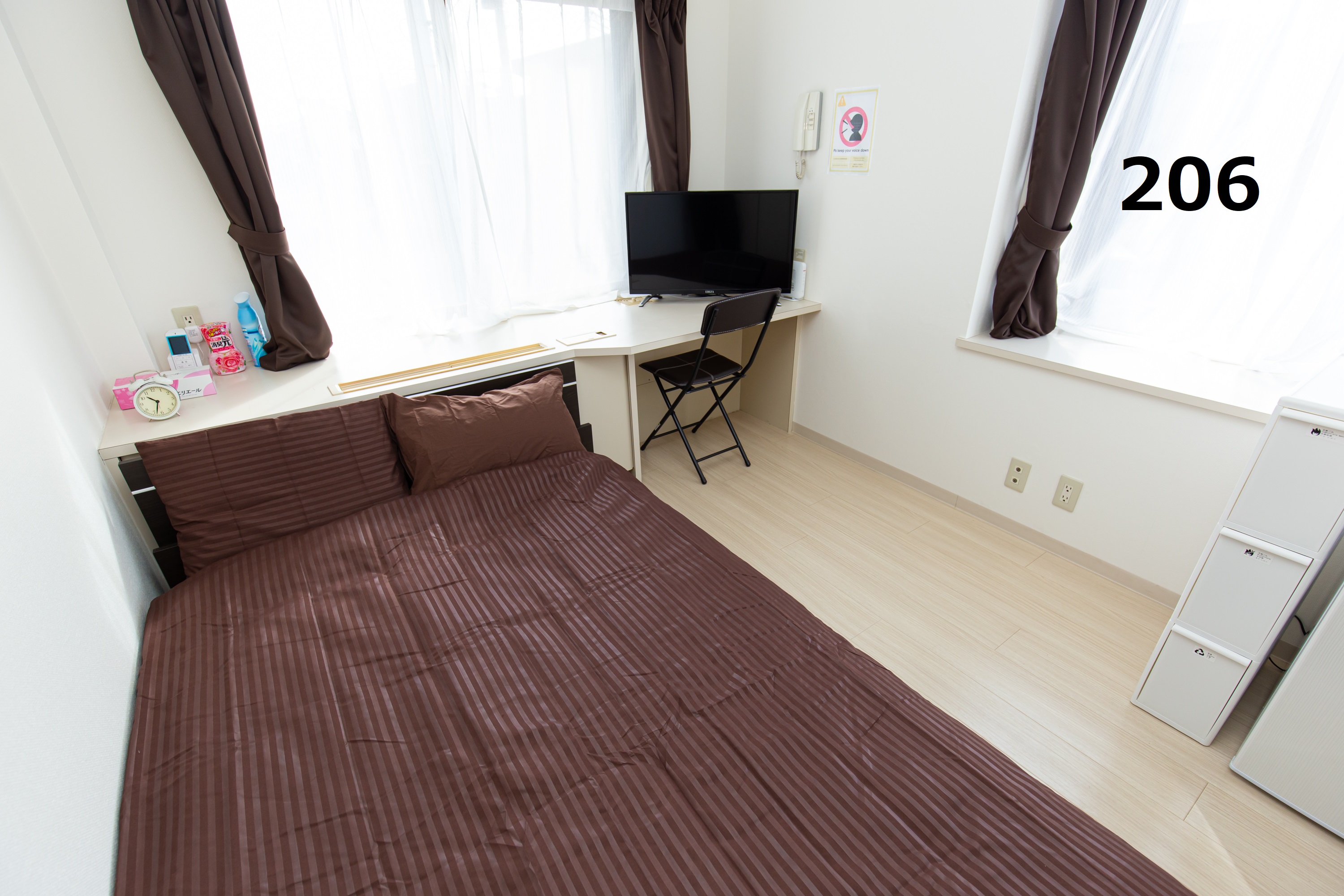 室内除菌 抗菌済み 旅行や出張など用途に合わせて ゆっくりくつろげる1r空間 Mv6 借りられるアパート Kamagaya Chiba 日本