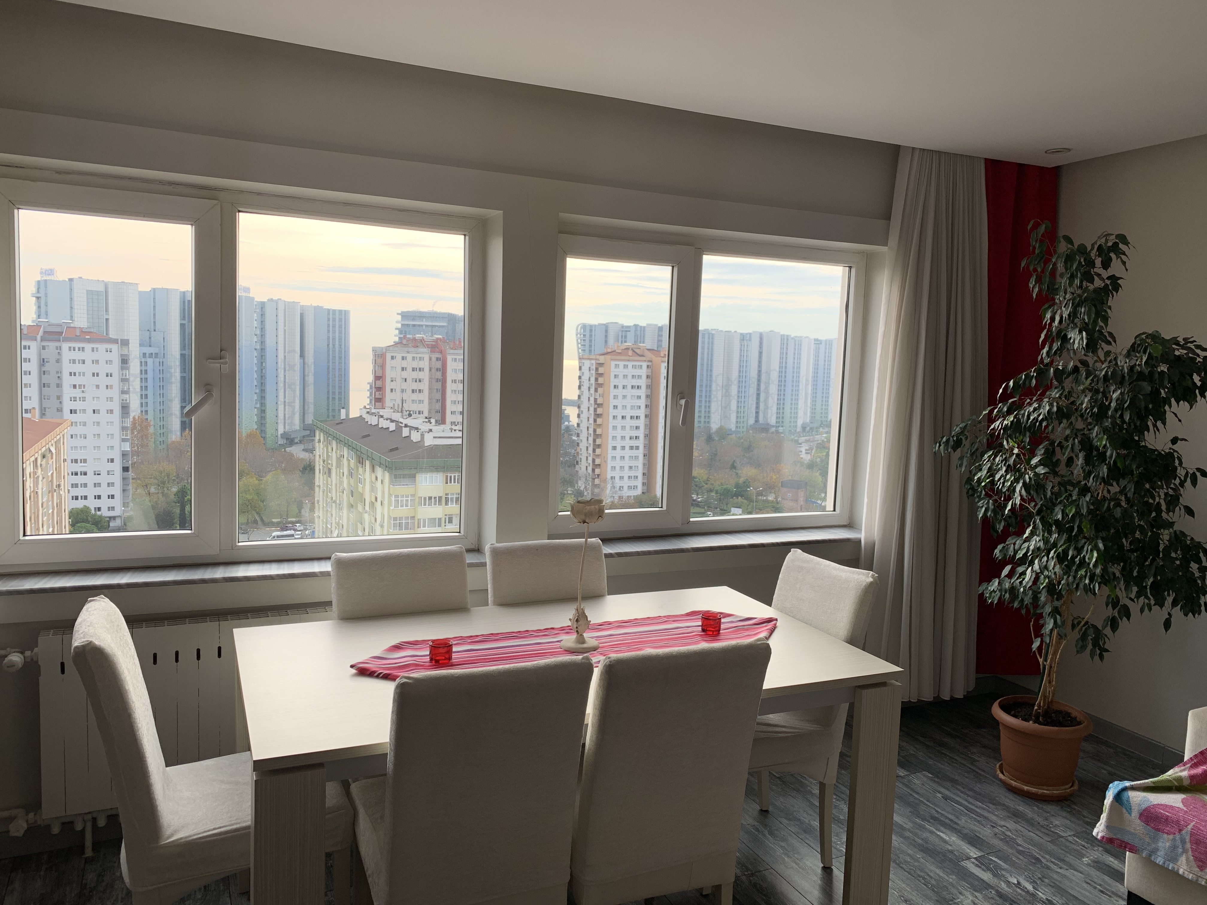 City center with sea views