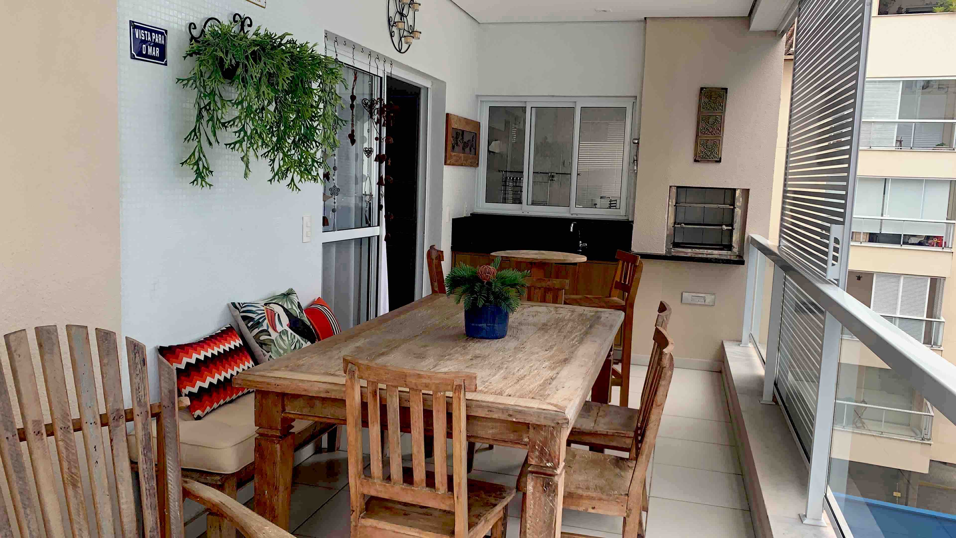 115m2 • Itaguá • 3 sleeps with air conditioning - gourmet area