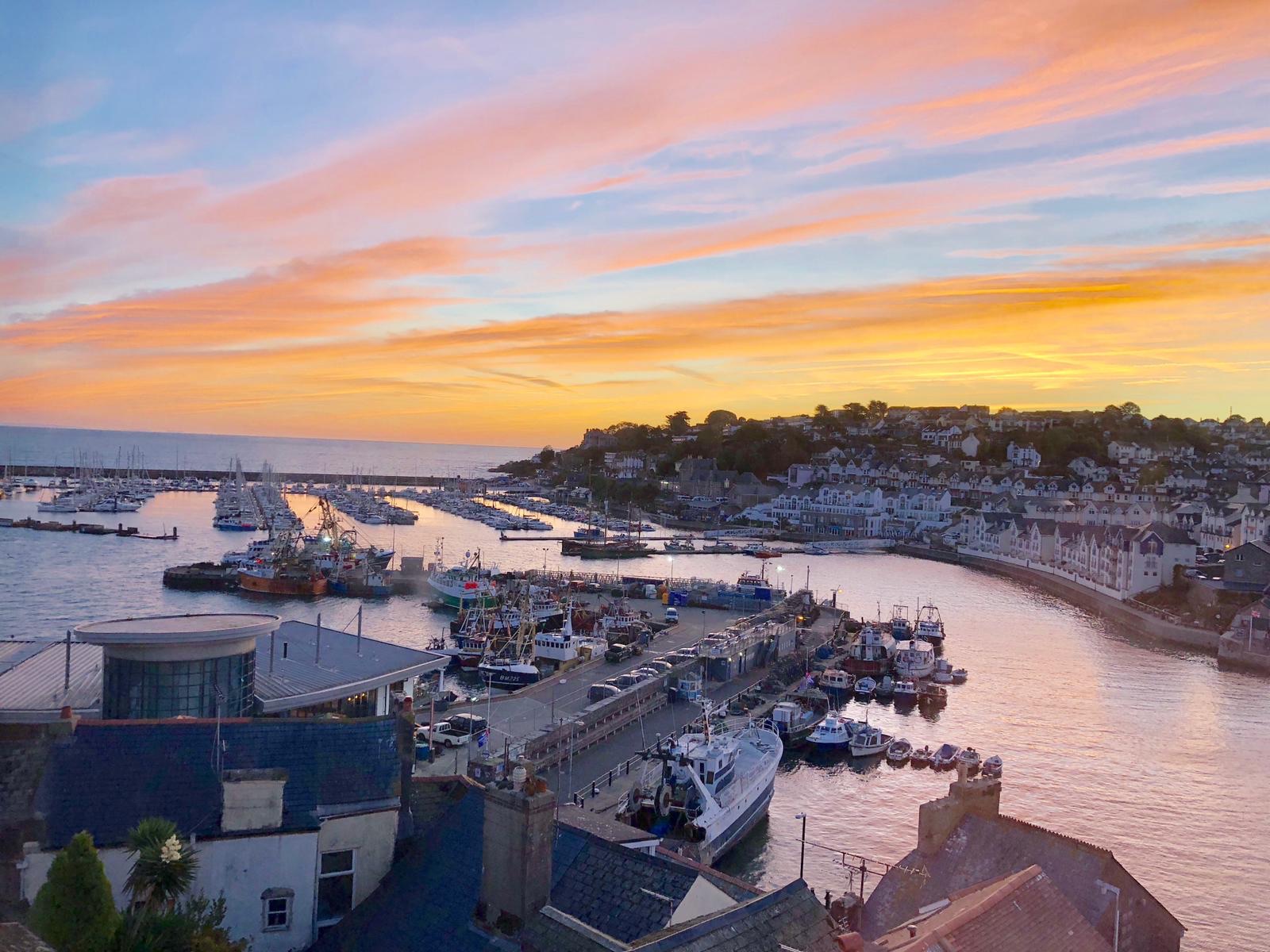 Stunning views across Brixham harbour