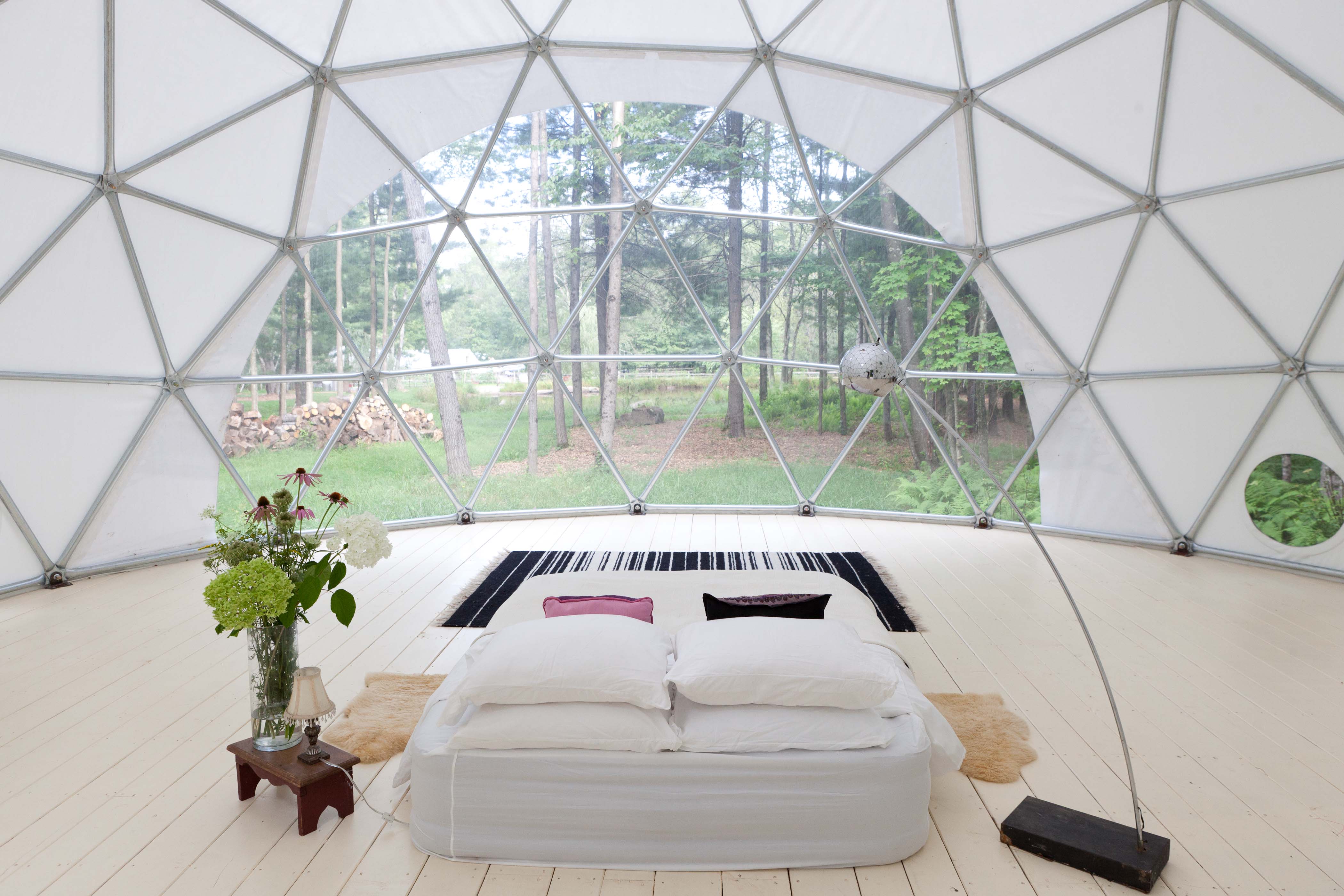 Outlier Inn Geo Dome 1 on Farm Upstate Catskills