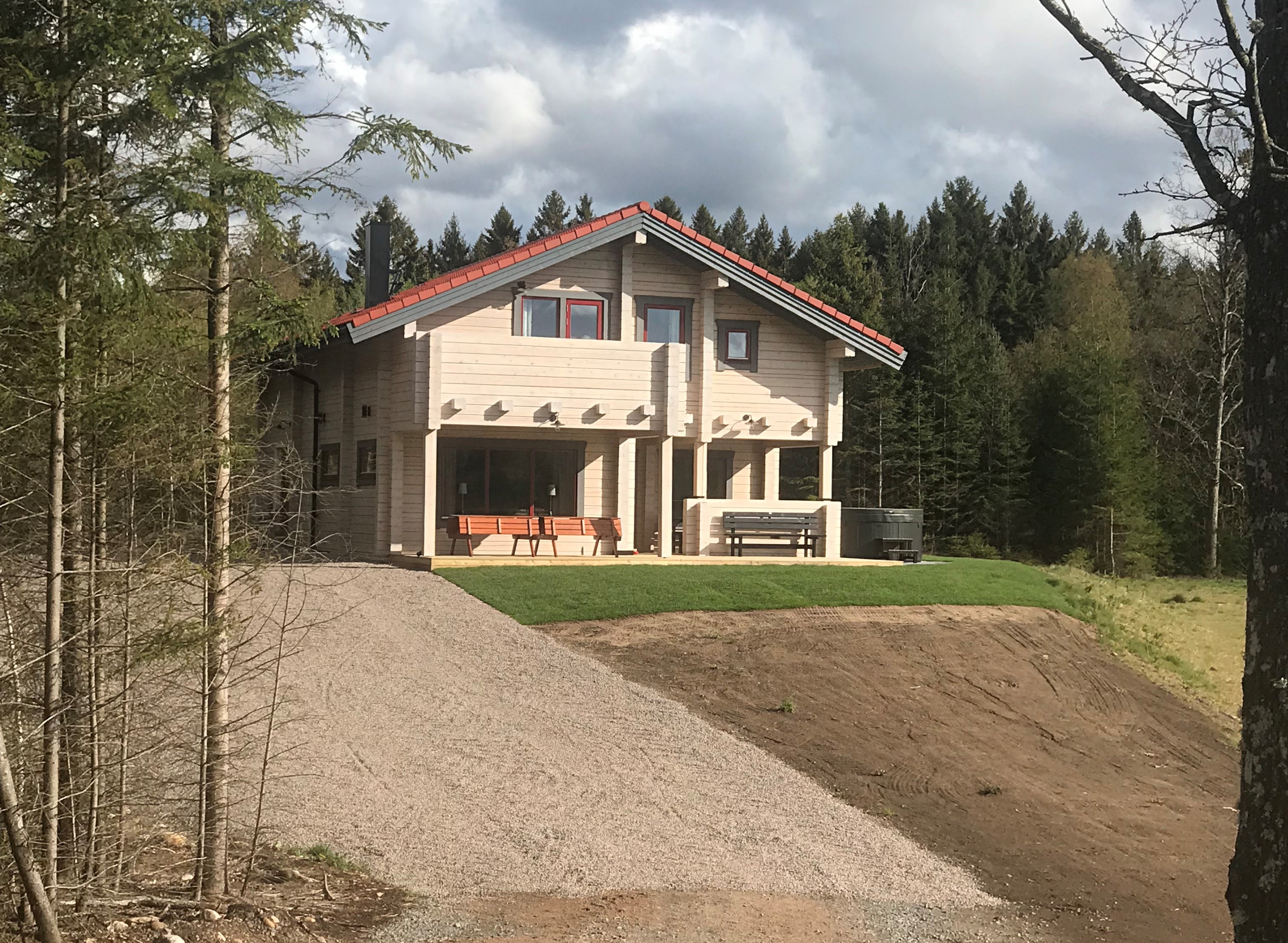 Andersson's log cabin 1214 Beds Cabins for Rent in Våxtorp, Halland