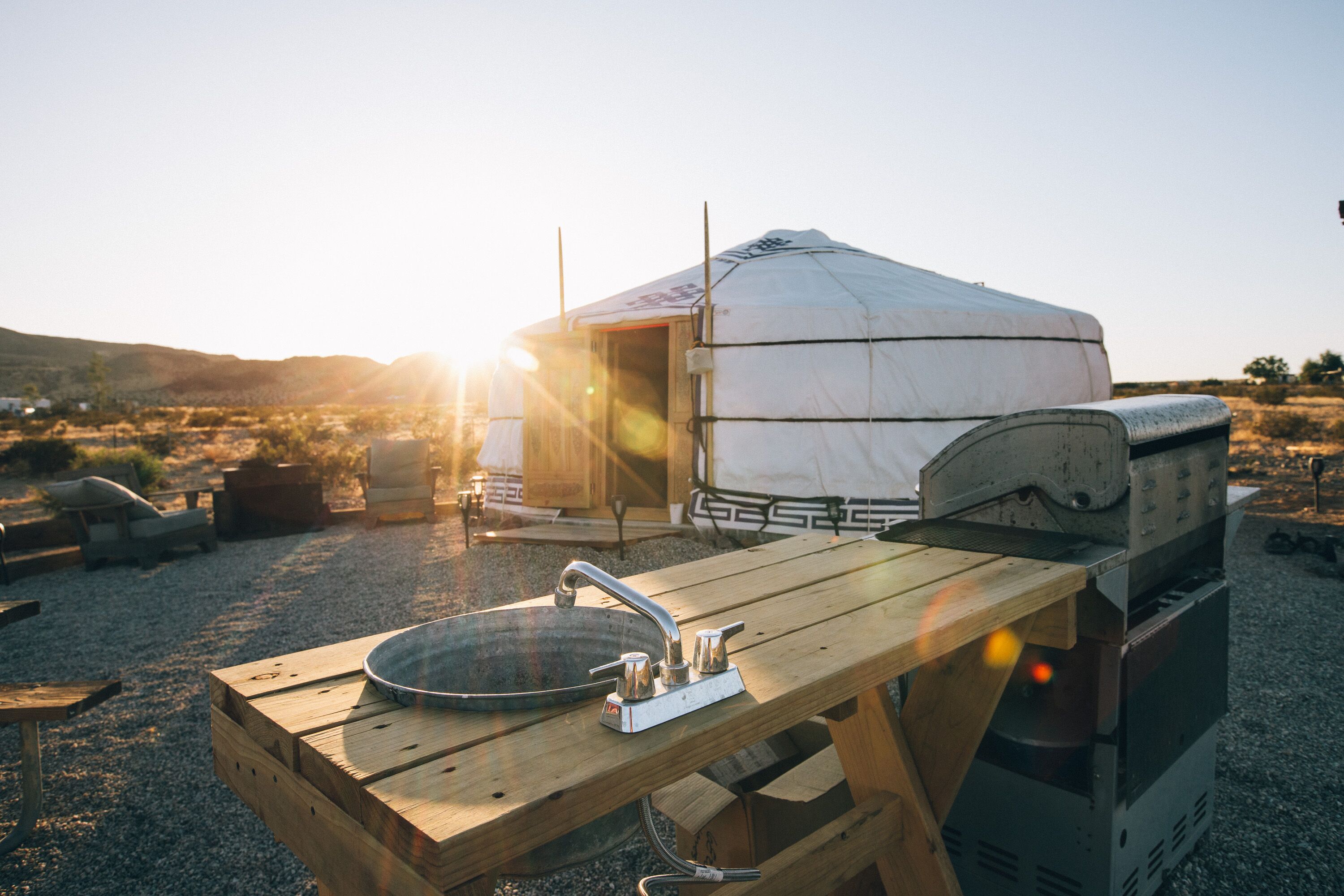 28 Palms Ranch Stargazing Yurt 1 Yurts for Rent in Twentynine Palms