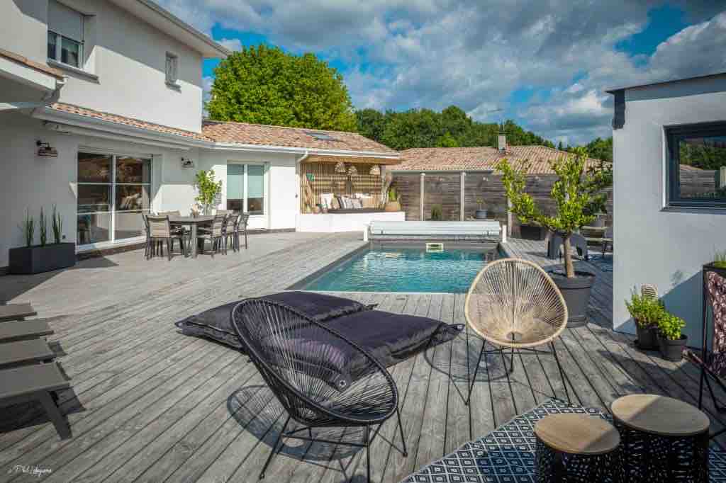 Lovely heated pool villa Bassin d 'Arcachon