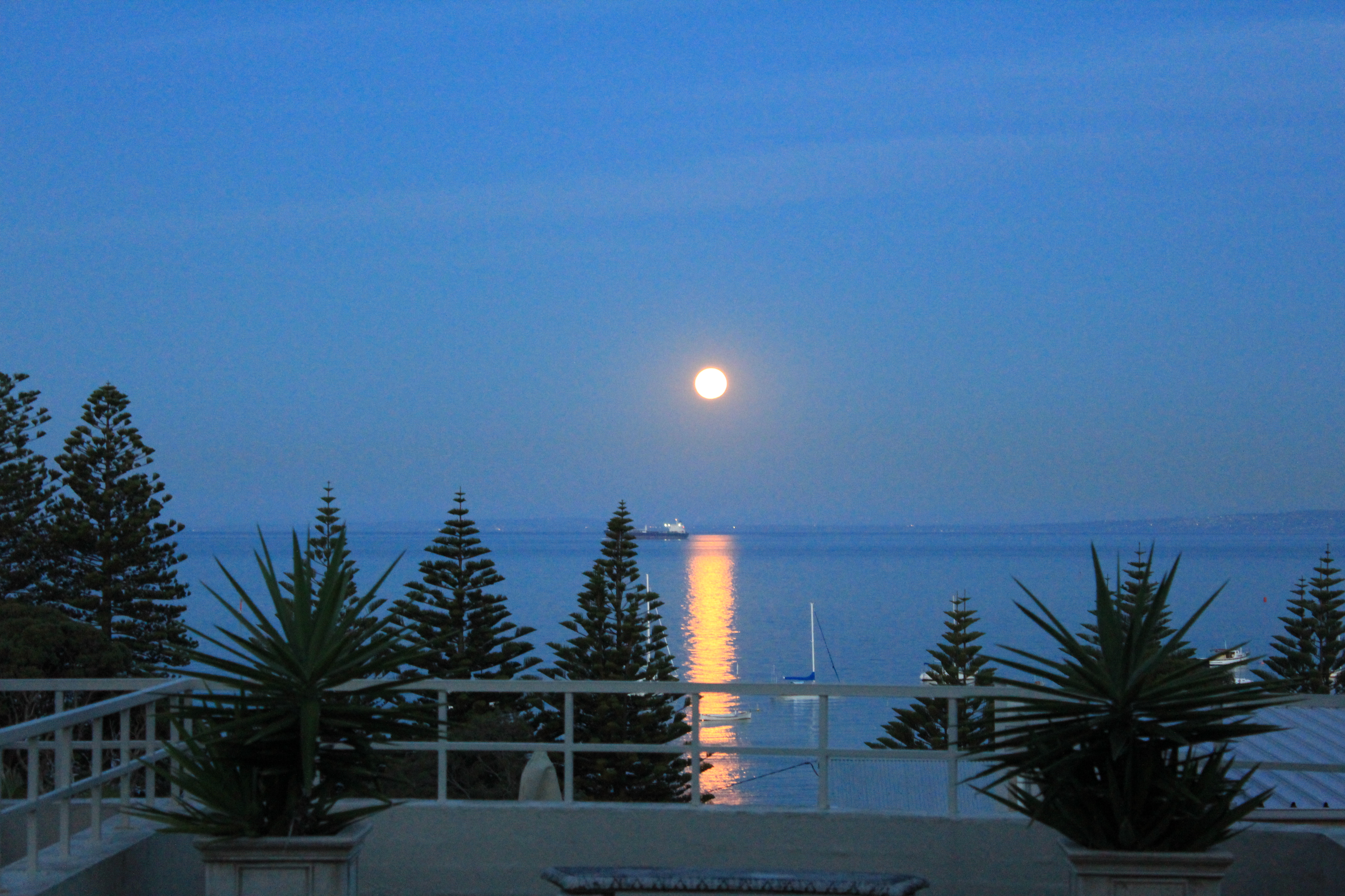 Spectacular bay views from a large private terrace in Point Nepean, Mornington Peninsula